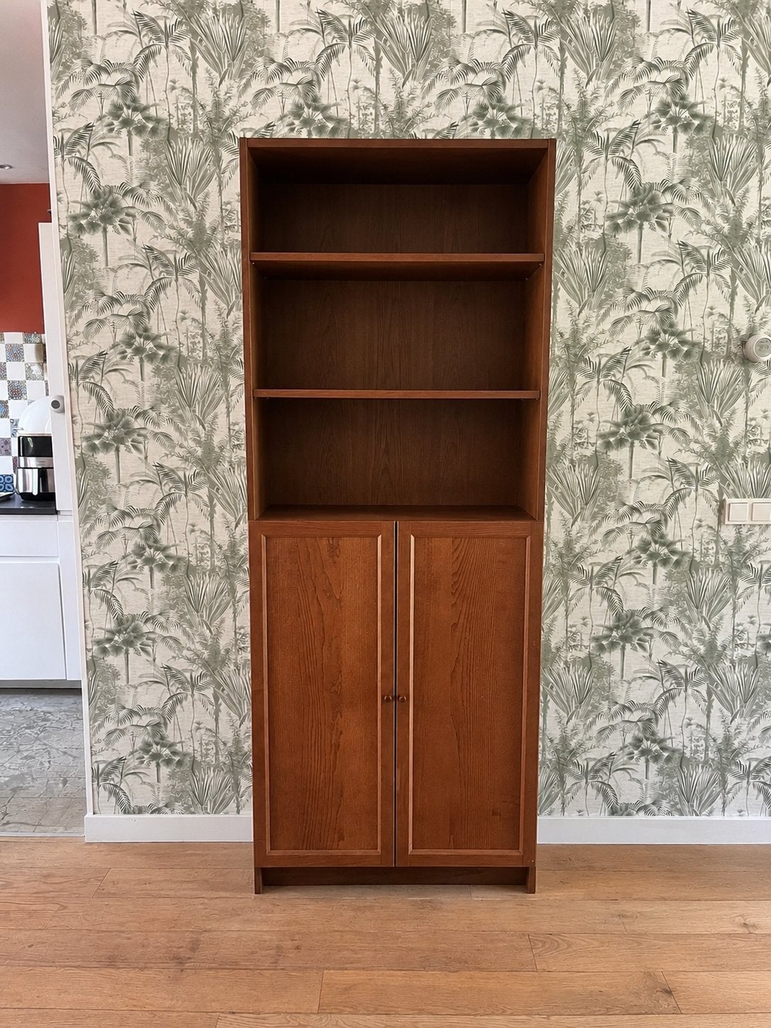 IKEA Billy Boekenkast met Oxberg deuren, Ophalen, 200 cm of meer, 50 tot 100 cm, Zo goed als nieuw