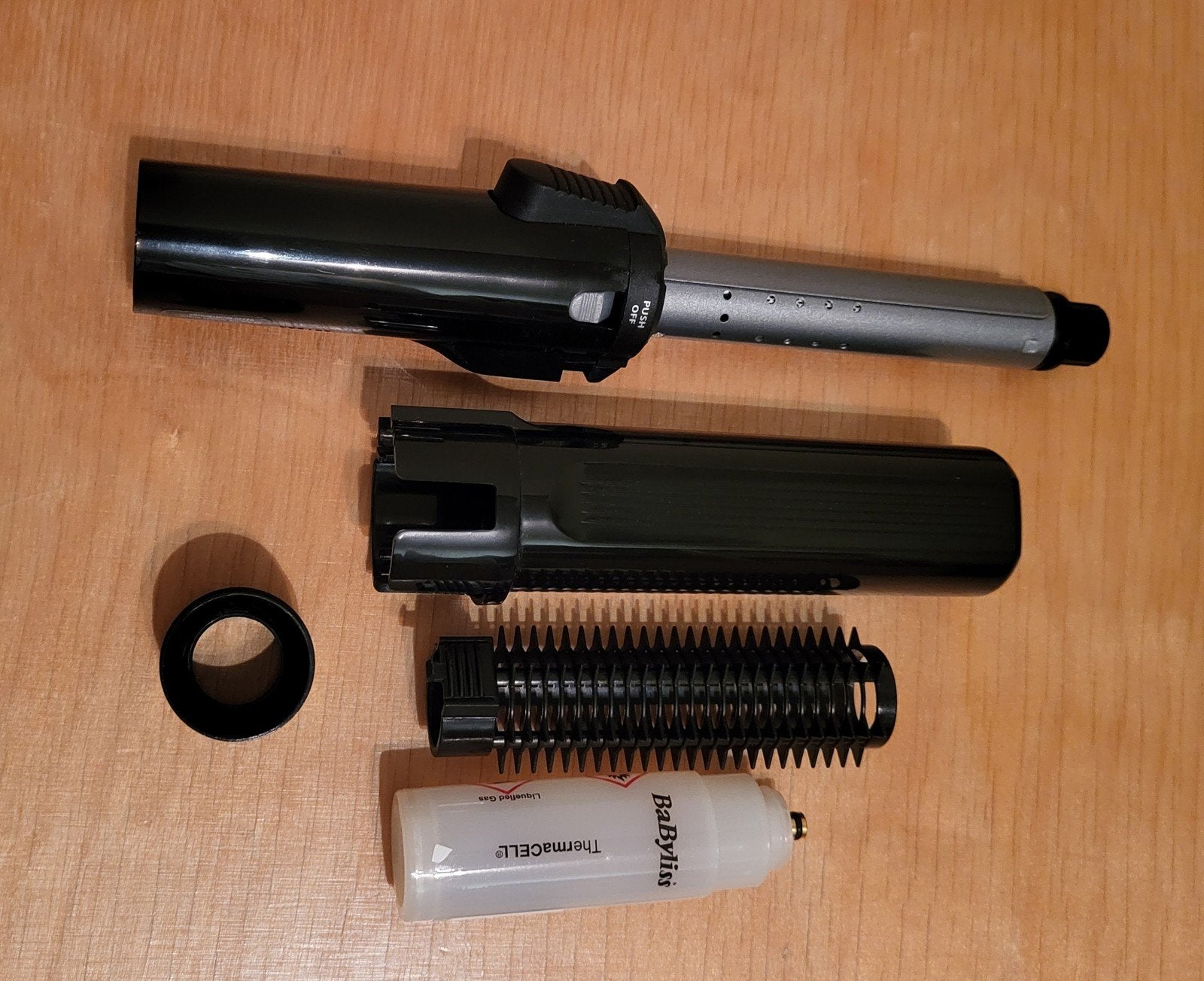 Babyliss reiskrultang draadloos werkt op gaspatronen., Verzenden, Zo goed als nieuw, Krultang of Stijltang