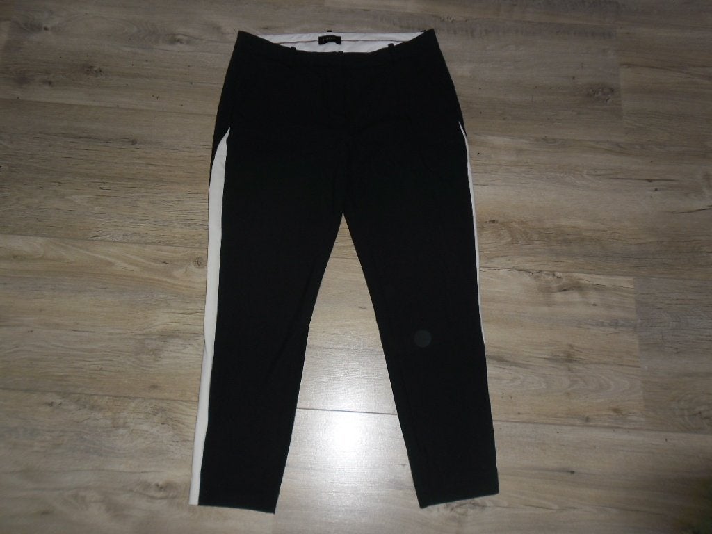 Five Units Donkerblauwe Broek Witte Bies Kylie Crop Maat 29, Maat 38/40 (M), Blauw, Five Units, Ophalen of Verzenden