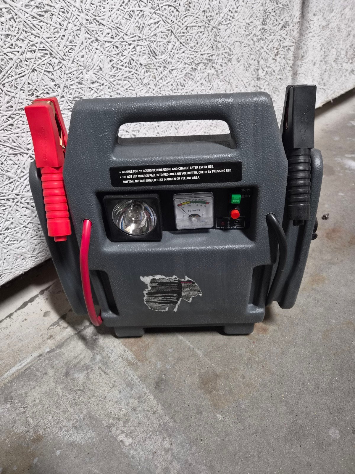 Jumpstarter met compressor en lamp, Ophalen, Zo goed als nieuw