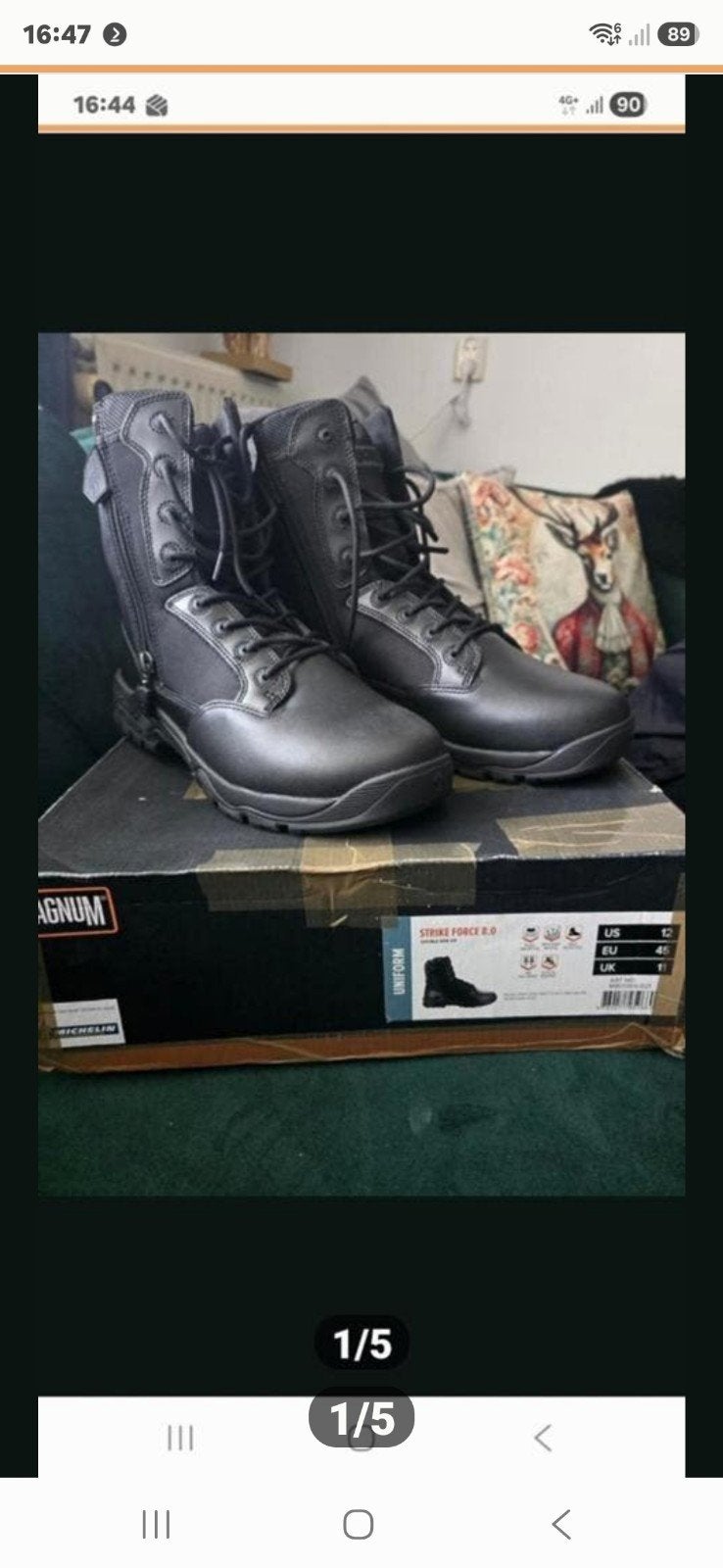 Magnum Strike Force 8.0 Uniform Boots - Maat 45, Ophalen of Verzenden, Bruin, Boots