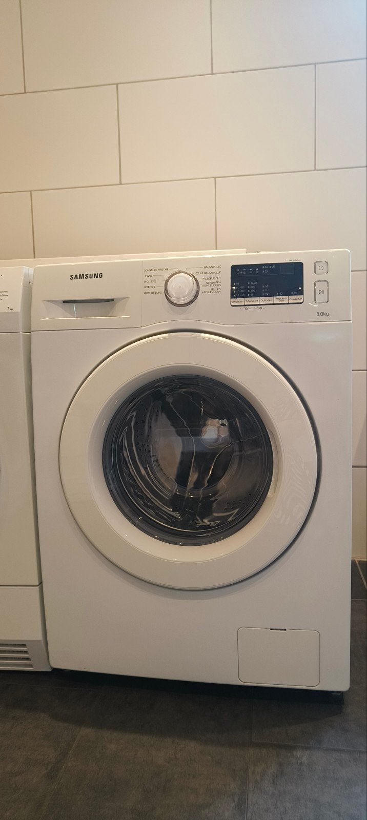 ENERGIEZUINIGE Samsung wasmachine WW80J34D0KW – 8kg – A+++, Ophalen, 1200 tot 1600 toeren, Gebruikt, 8 tot 10 kg