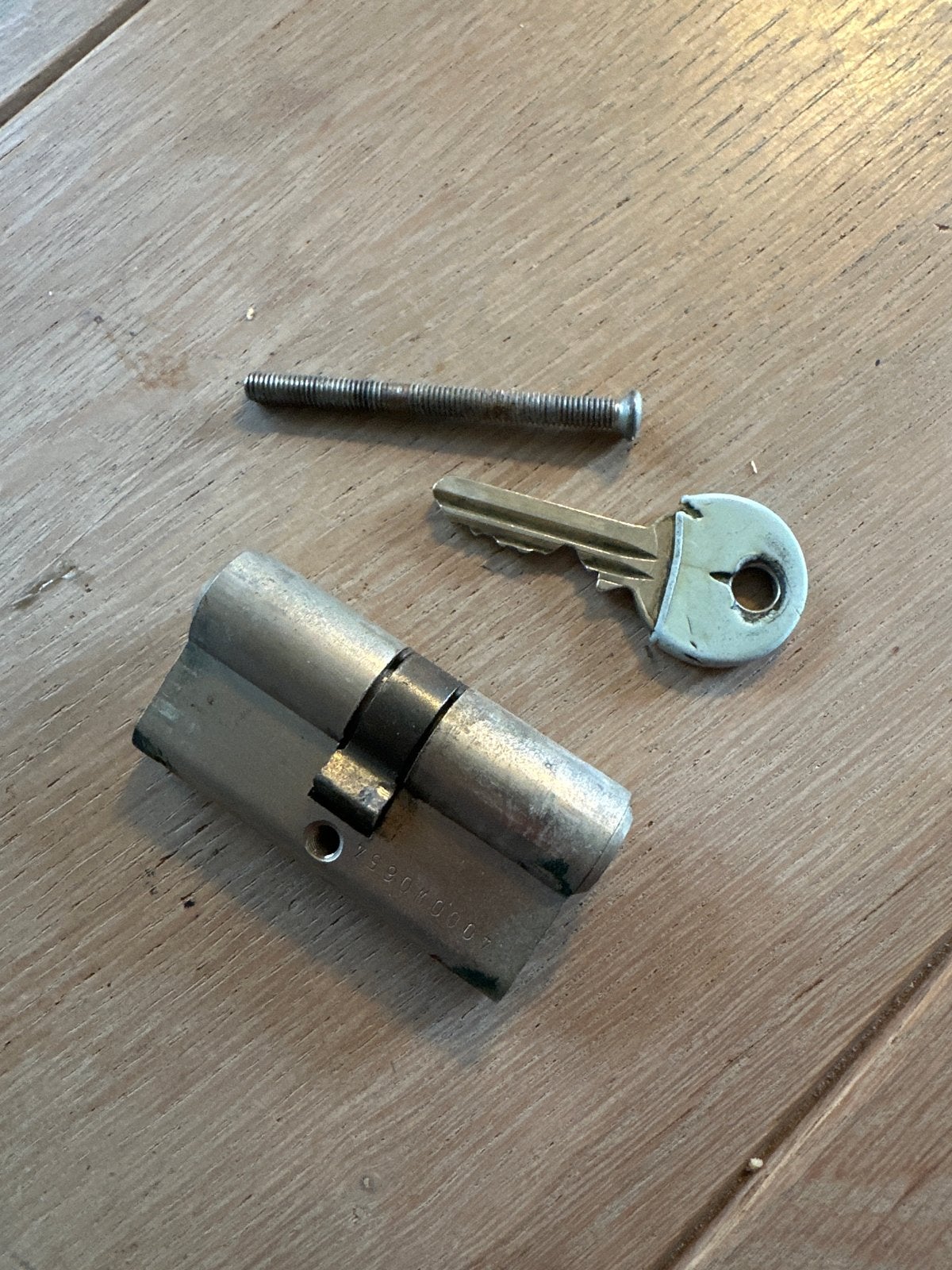 EVVA Deurslot 30/30 met sleutel en schroef, Ophalen, Gebruikt, Overige materialen, Slot