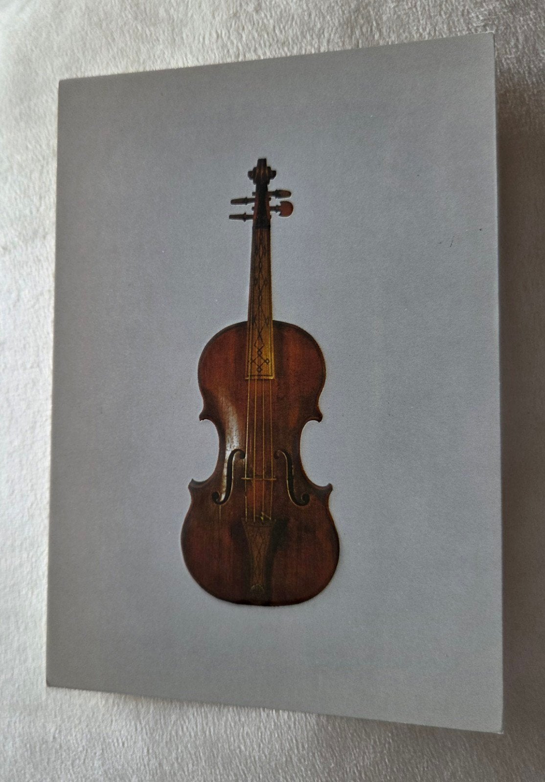 Vintage Ansichtkaart: Viool van J. Bouwmeester (1663), Verzamelen, Ansichtkaarten | Themakaarten, Ongelopen, 1960 tot 1980, Muziek