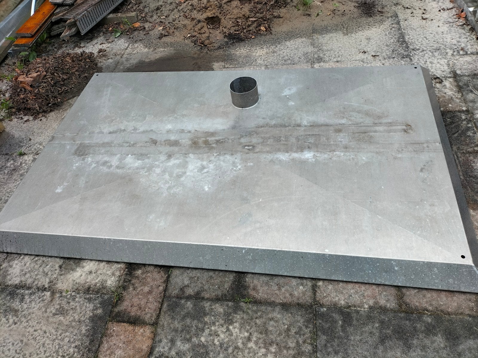 Aluminium dak, Ophalen, Zwart, Metaal, Minder dan 5 m²