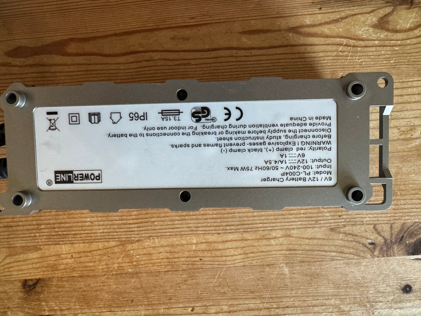 Powerline PL-C004P Acculader 6V/12V 4.5A, Ophalen, Gebruikt, Universele onderdelen