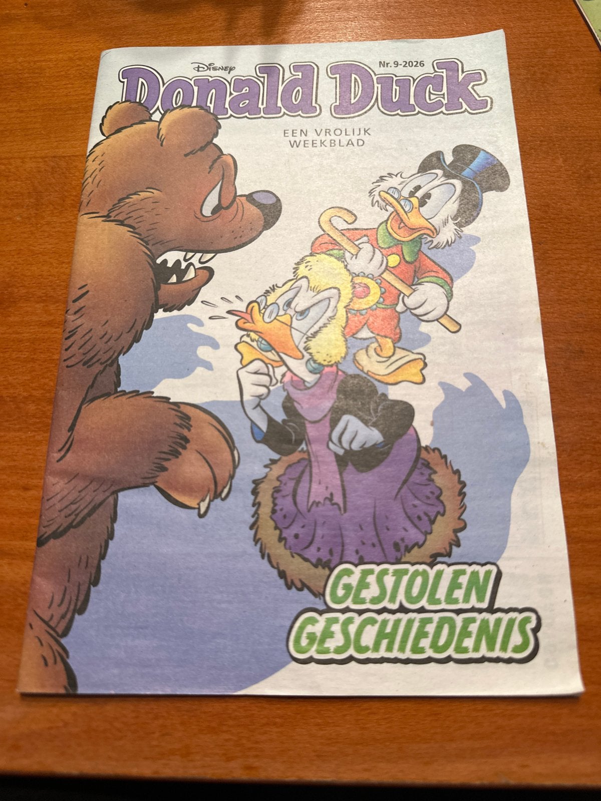 Donald Duck Weekblad Nr. 9-2026 - Gestolen Geschiedenis, Eén stripboek, Ophalen of Verzenden, Zo goed als nieuw