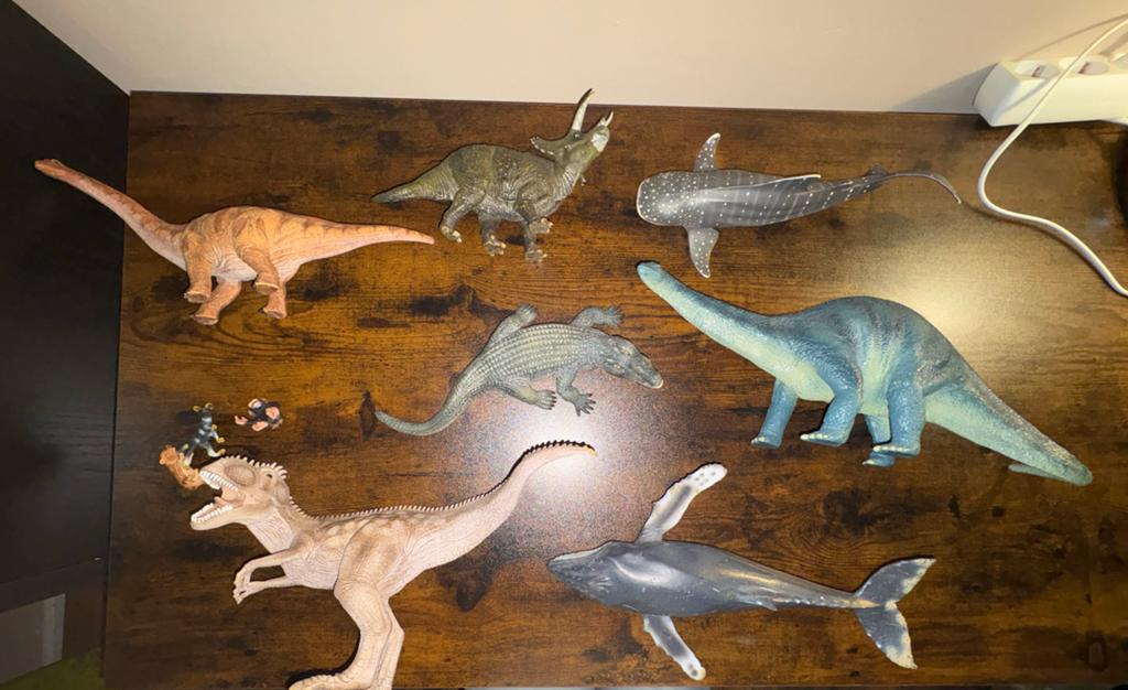 Dinosaurus en zeedieren speelgoed set, Ophalen of Verzenden, Gebruikt