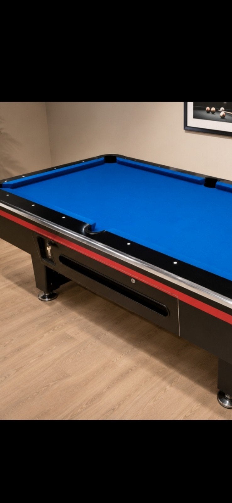 Pooltafel 7 foot muntinworp bezorgd, Sport en Fitness, Biljarten en Poolen, Ophalen of Verzenden, Zo goed als nieuw, Pooltafel