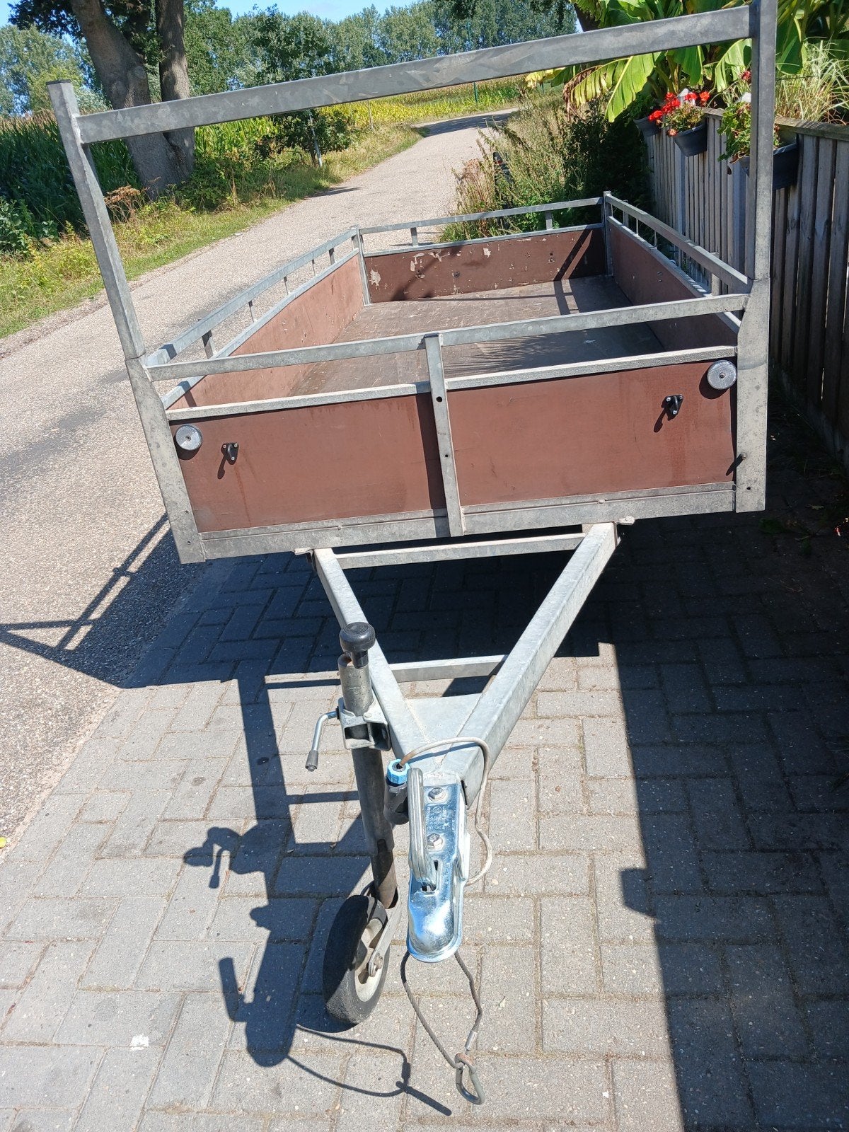 aanhanger enkel asser, Ophalen, Gebruikt