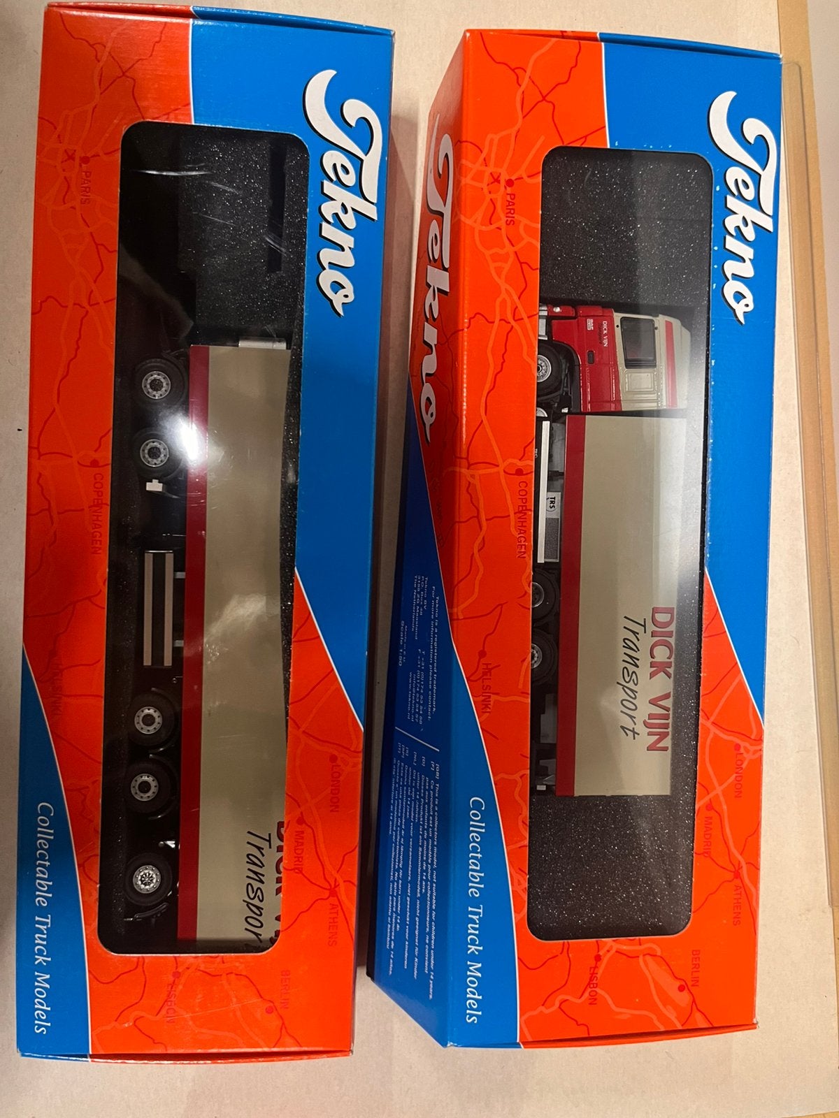 Tekno Dick Vijn transport set / DAF LZV + koeltrailer, Ophalen of Verzenden, Nieuw, Bus of Vrachtwagen, Tekno