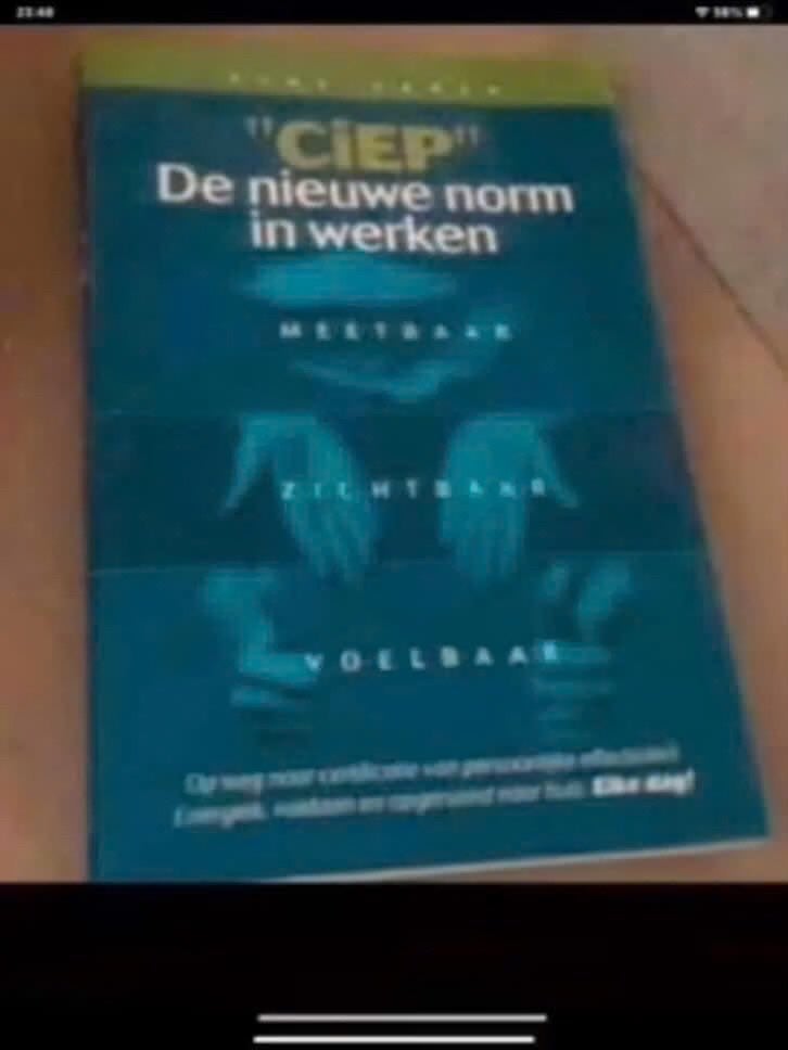 CIEP: De nieuwe norm in werken - Boek over persoonlijke effe, Ophalen of Verzenden, Gelezen, Onbekend