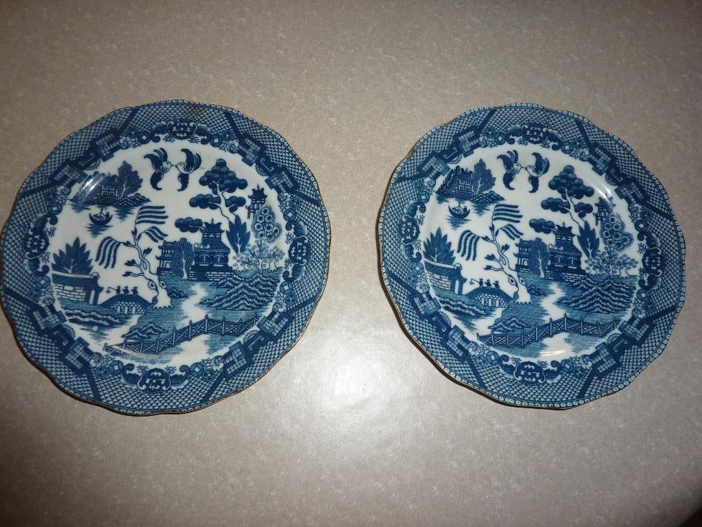 2 oude chinese schotels wandbordjes, Ophalen of Verzenden