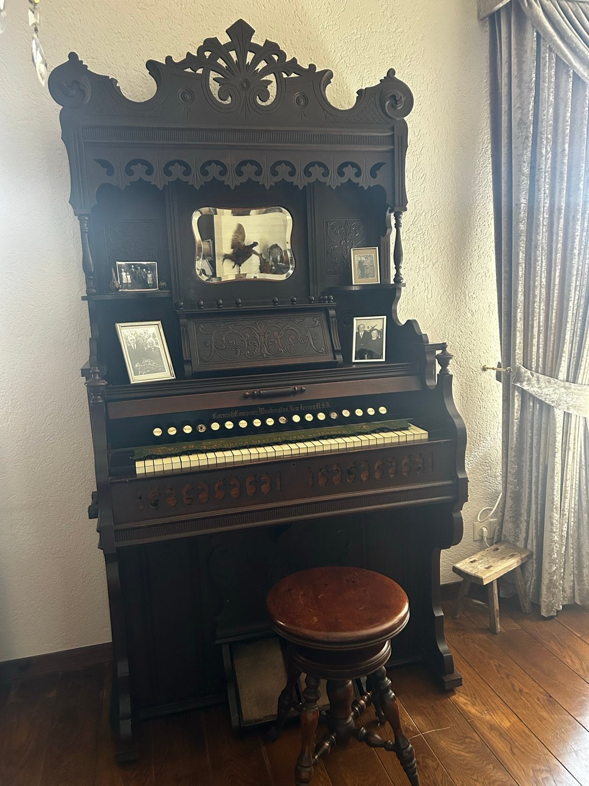 Antiek Orgel inclusief kruk, Muziek en Instrumenten, Orgels, Ophalen, Gebruikt, 1 klavier, Harmonium