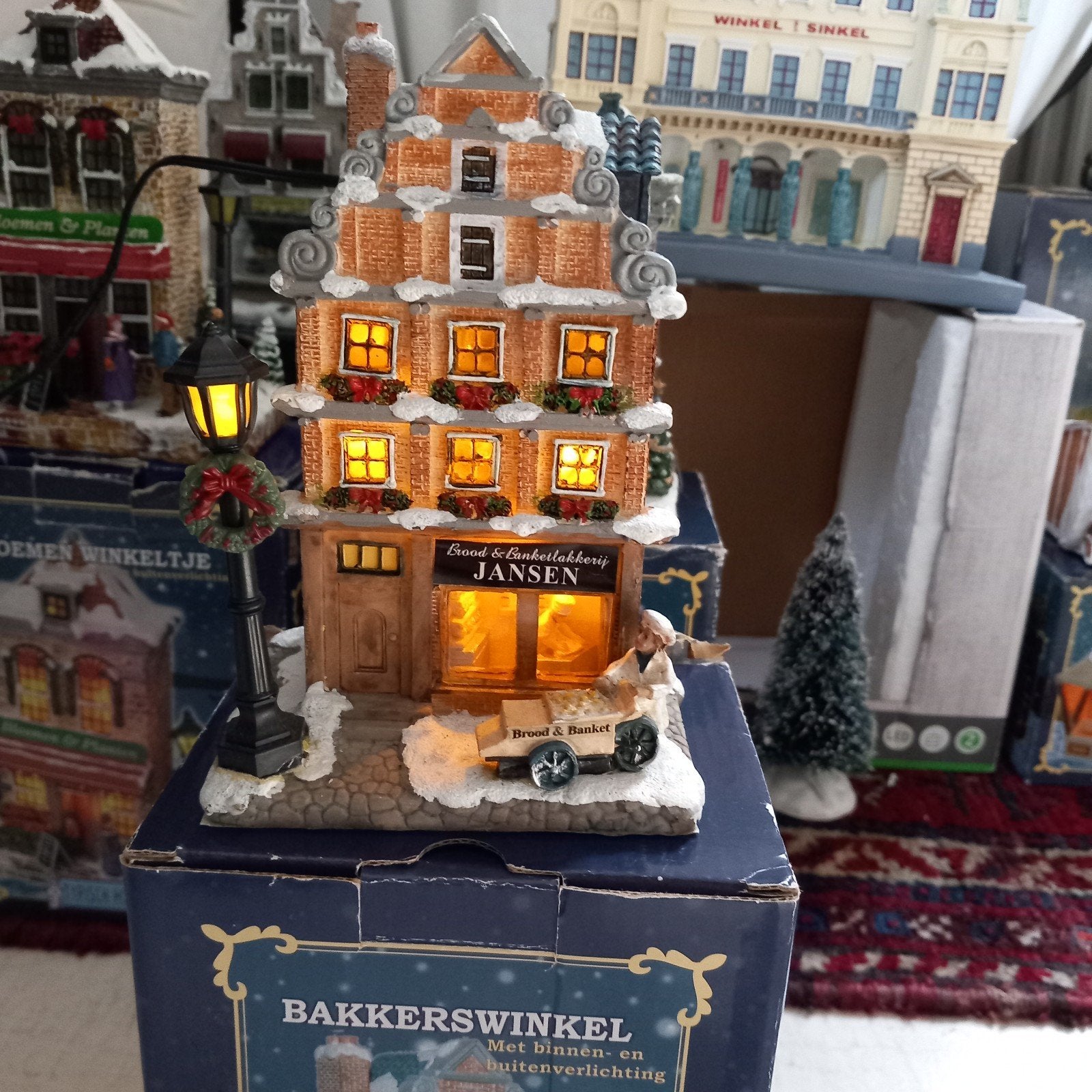 Kerstdorp Huisje Bakkerij Typisch Hollands, Ophalen, Zo goed als nieuw