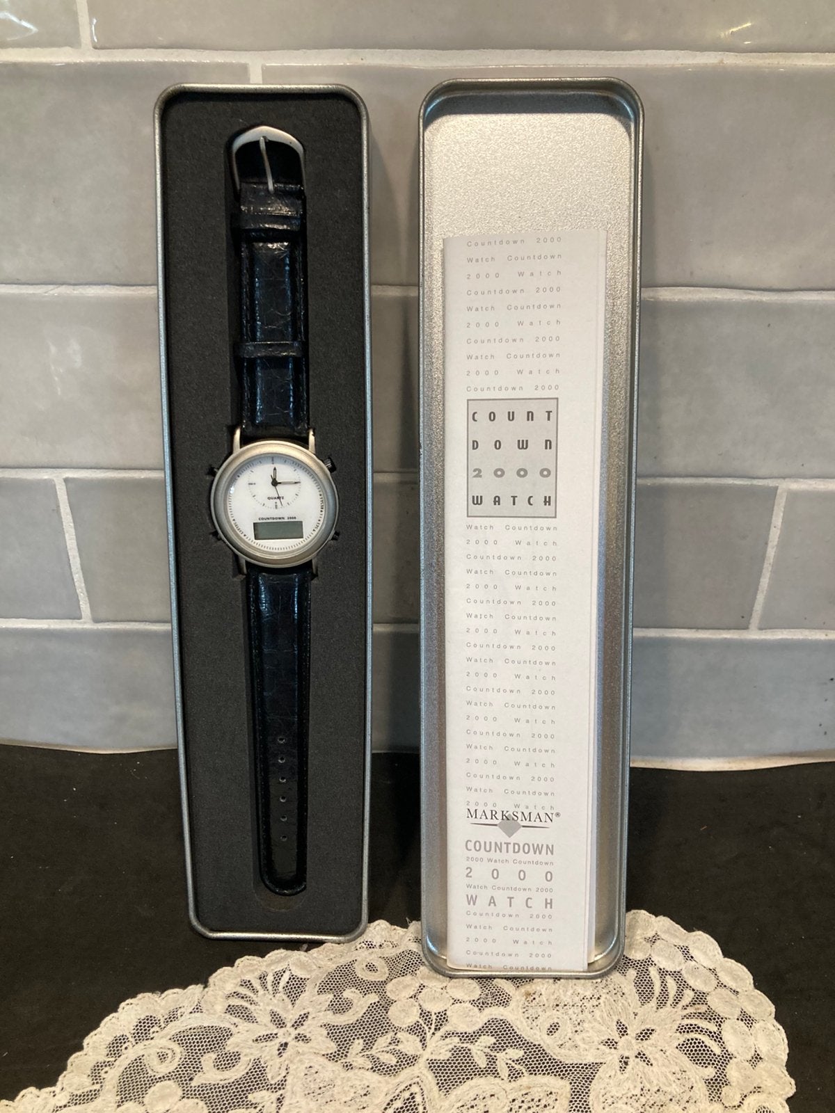 Countdown 2000 watch, Marksman (230726h), Ophalen of Verzenden, Nieuw, Leer, Overige merken