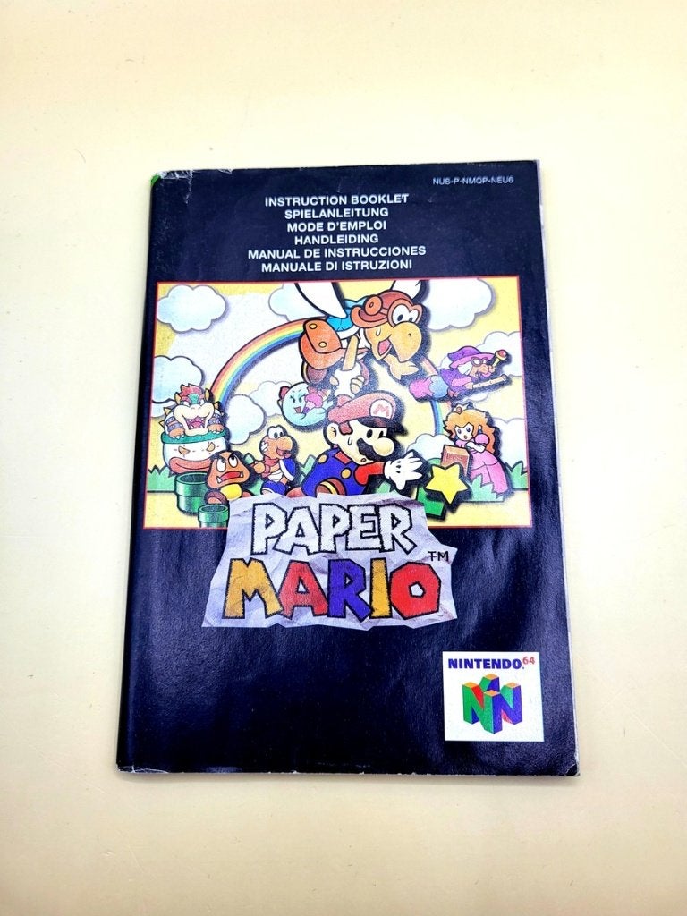 Paper Mario Manual - Nintendo 64 - N64, Spelcomputers en Games, Nintendo support, 1 speler, Eén computer, Ophalen of Verzenden