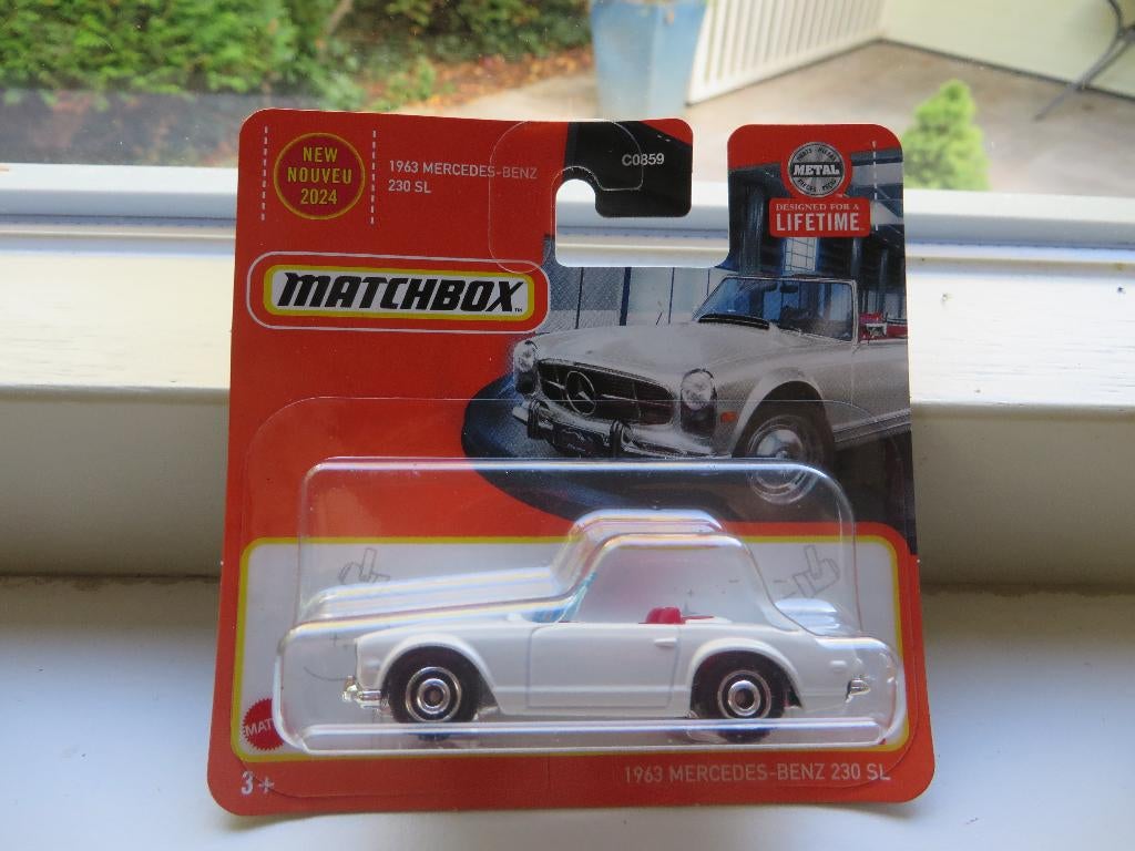 Matchbox 1963 Mercedes 230 SL wit Pagode, Ophalen of Verzenden, Nieuw, Auto