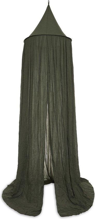 Jollein Klamboe Leaf Green met Jollein piekstok zwart, Ophalen, Groen, Jollein, Zo goed als nieuw