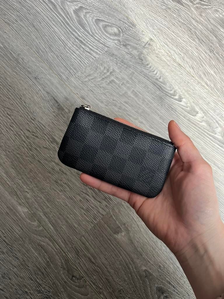 Louis Vuitton Key Pouch Damier Graphite, Ophalen, Zo goed als nieuw, Zwart, Overige merken
