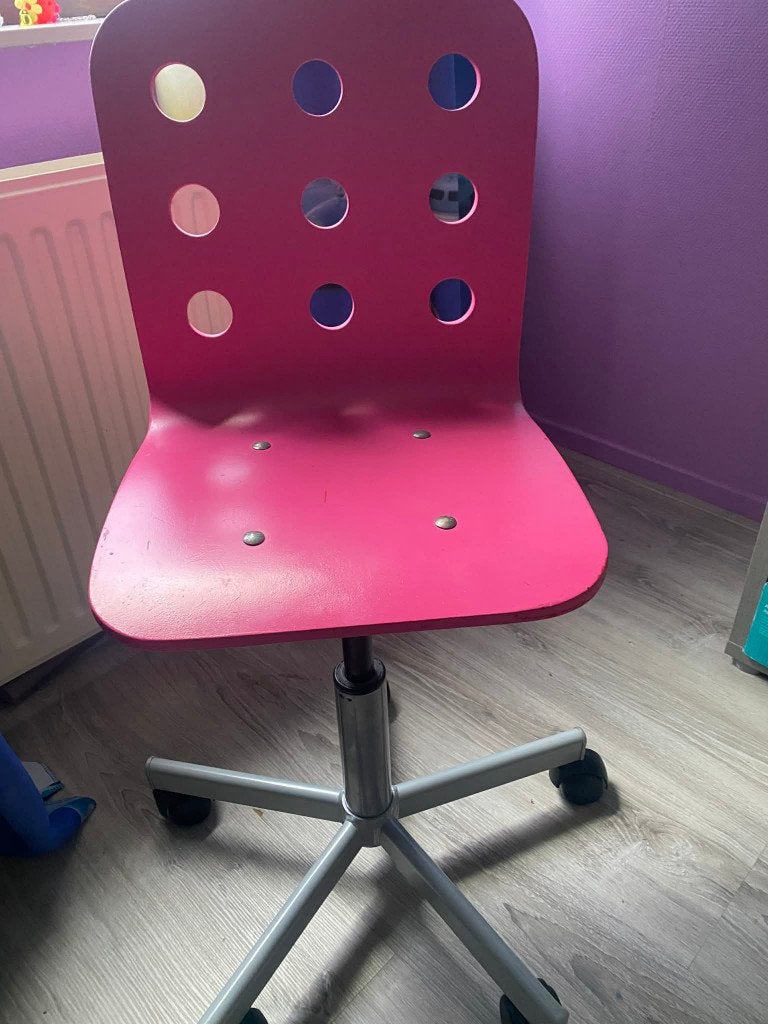 Kinder bureaustoel, Ophalen, Gebruikt, Roze, Bureaustoel