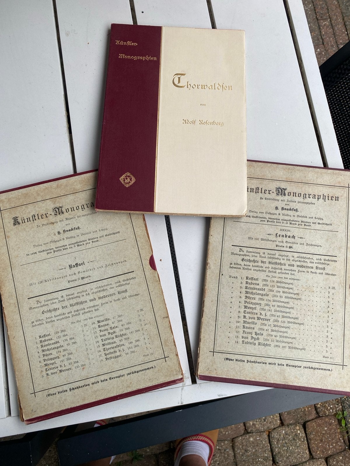 Künstler-Monographien: Thorwaldsen, Raffael, Lenbach (1896-1, Antiek en Kunst, Ophalen of Verzenden