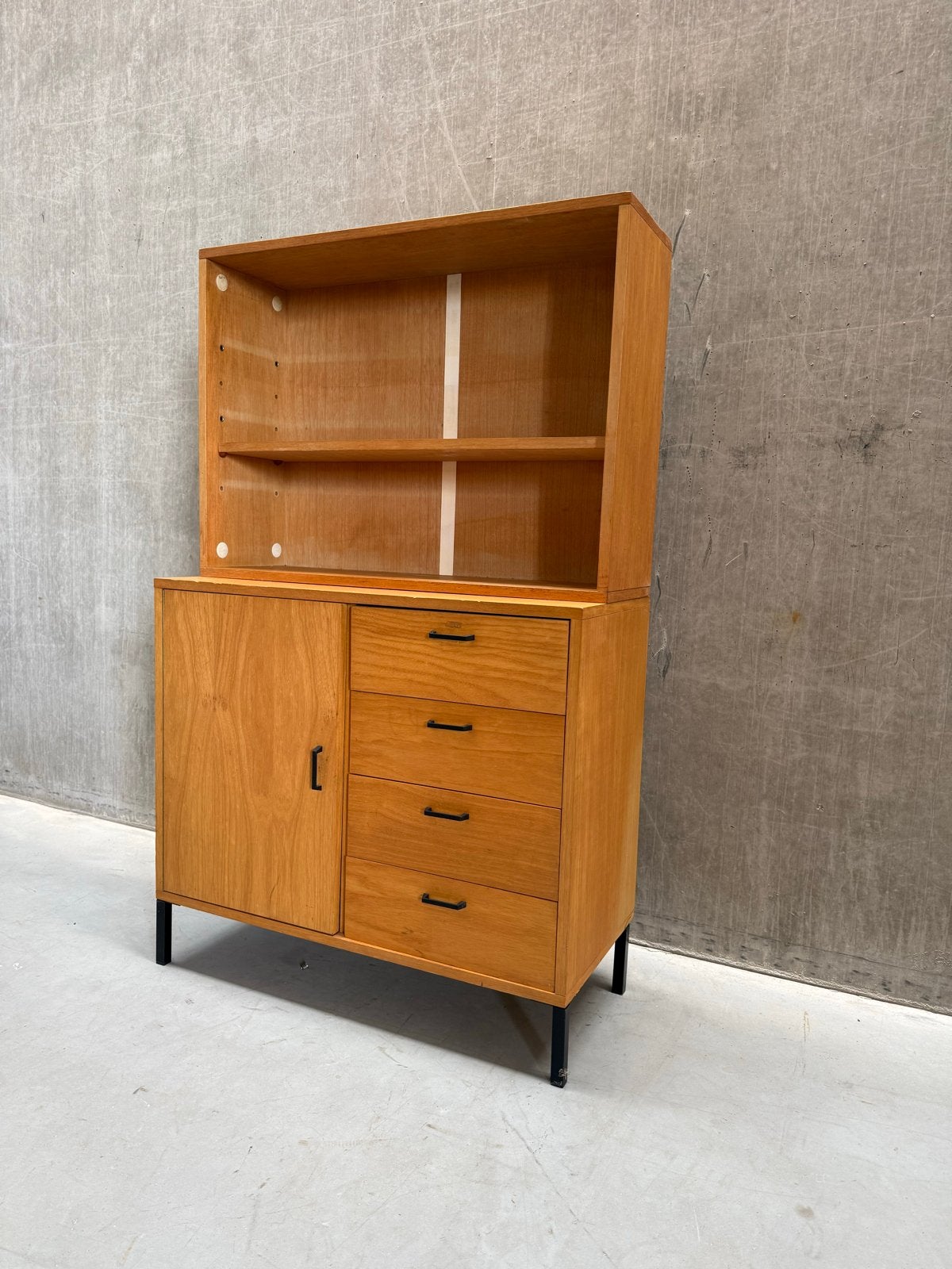 Vintage Boekenkast Wandmeubel Simpla Lux, Ophalen