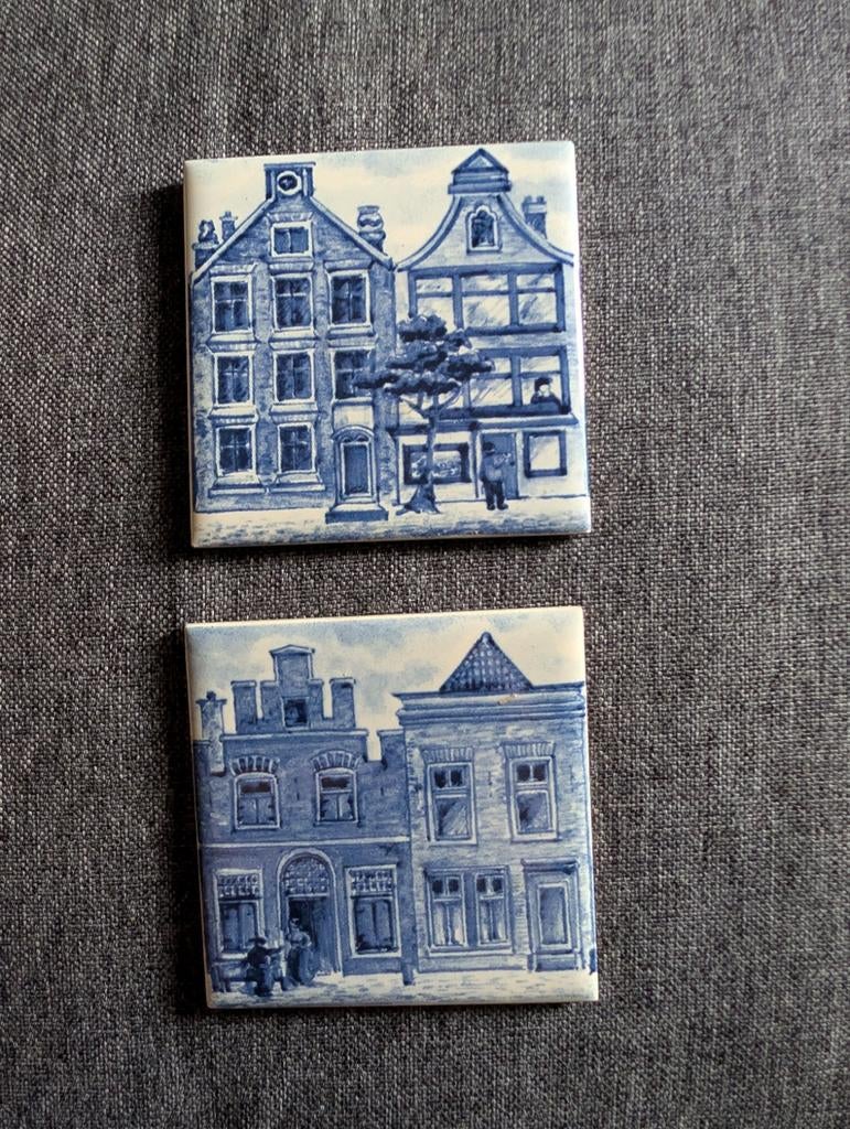 Twee KLM tegeltjes - Business Class, Ophalen of Verzenden, Zo goed als nieuw, Paleis of Waag