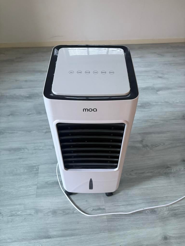 Moo Mobiele Airco - Watergekoeld, Licht & Verrijdbaar, Ophalen, Gebruikt, Minder dan 60 m³, Timer