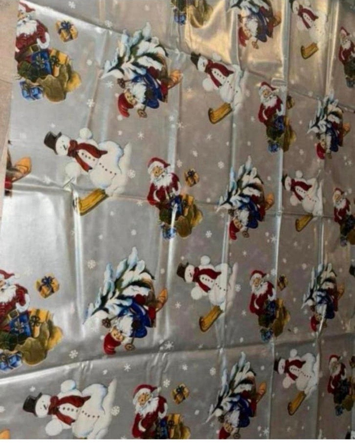 Kerst tafelzeil 138x138 cm - Feestelijk en Praktisch, Vierkant, Ophalen of Verzenden, Meerkleurig, Tafelzeil