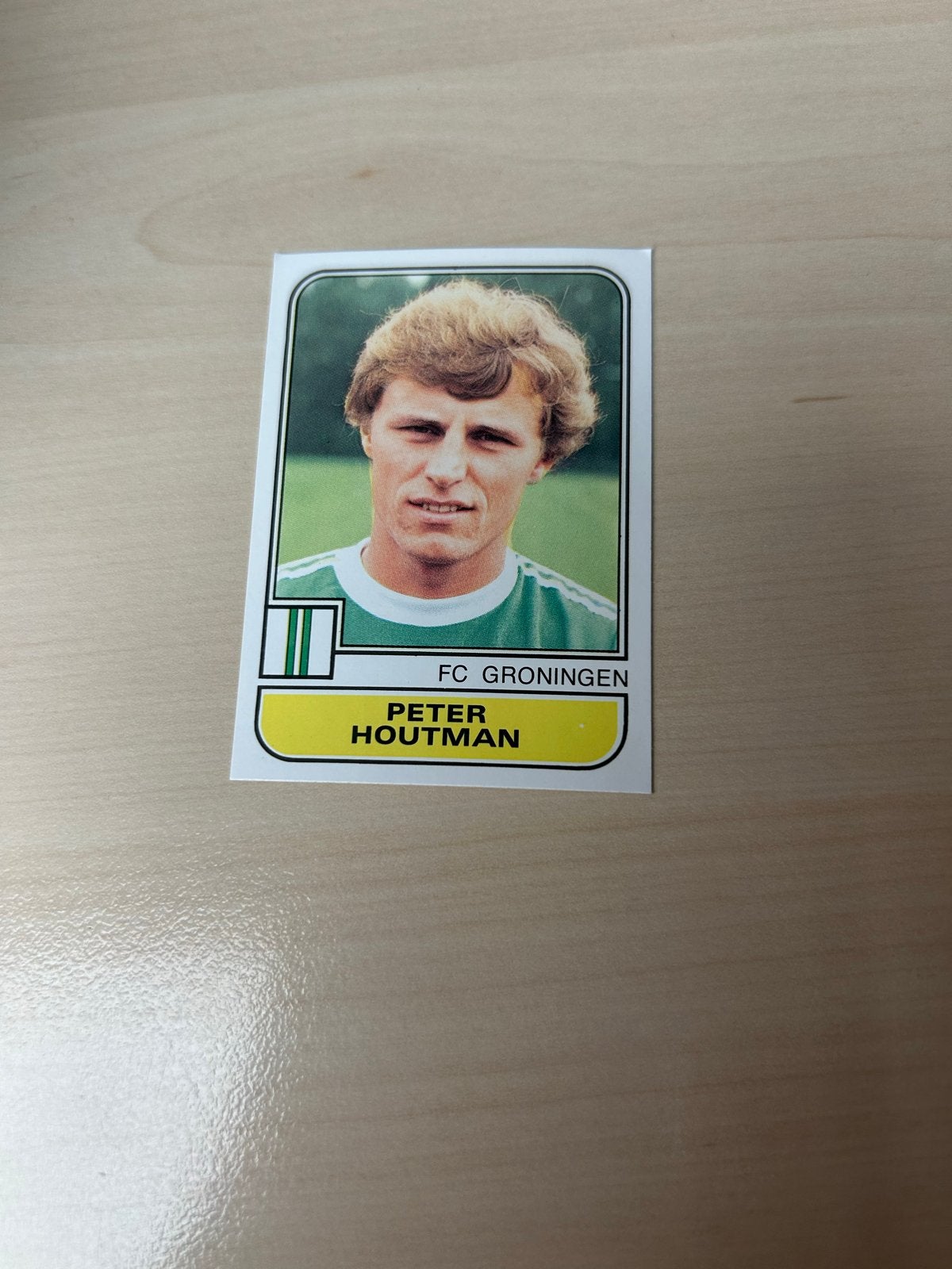 Panini Voetbal 82 Plaatje - Peter Houtman FC Groningen, Ophalen of Verzenden, Zo goed als nieuw, Sticker