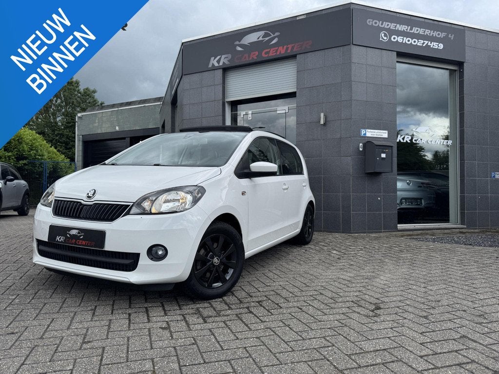 Skoda Citigo 1.0 Greentech Elegance PANO-NAVI-AIRCO-STLVERWA, Auto's, Skoda, Voorwielaandrijving, Euro 5, Stof, Gebruikt