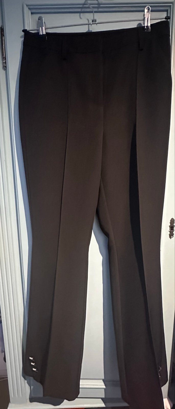 Nikkie zwarte broek met N-details, maat 38, Maat 38/40 (M), Zwart, Ophalen of Verzenden, Lang