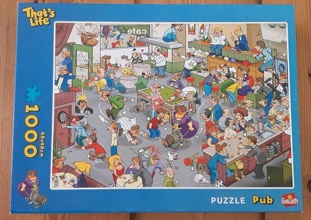That's life, PUB, puzzel, 1000 stukjes, Sint kado, Ophalen of Verzenden, 500 t/m 1500 stukjes, Zo goed als nieuw, Legpuzzel