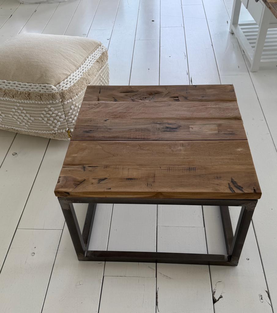 Bijzettafel ibiza coffee table teakhout, Huis en Inrichting, Tafels | Bijzettafels, Nieuw, Vierkant, Minder dan 45 cm, 55 tot 75 cm