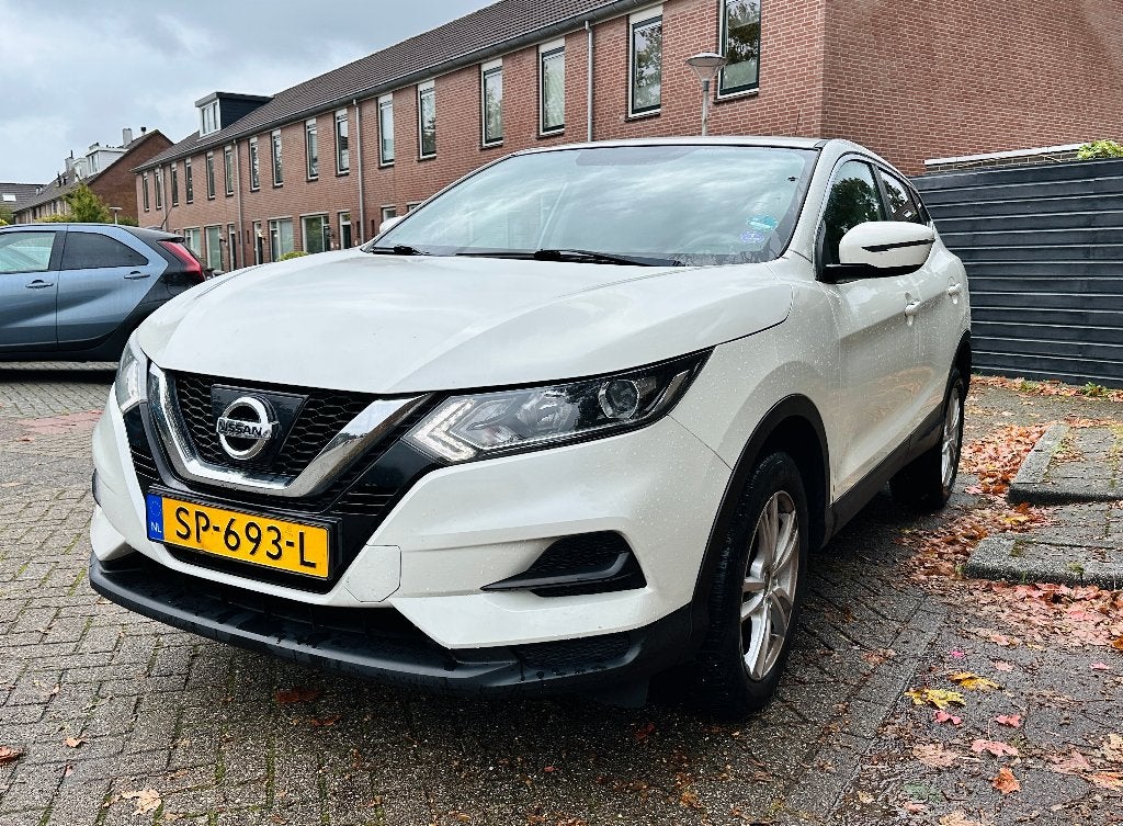 Nissan Qashqai 1.2 Dig-t 85KW 2WD 2018 Wit Metallic, Auto's, Voorwielaandrijving, Stof, 4 cilinders, Wit
