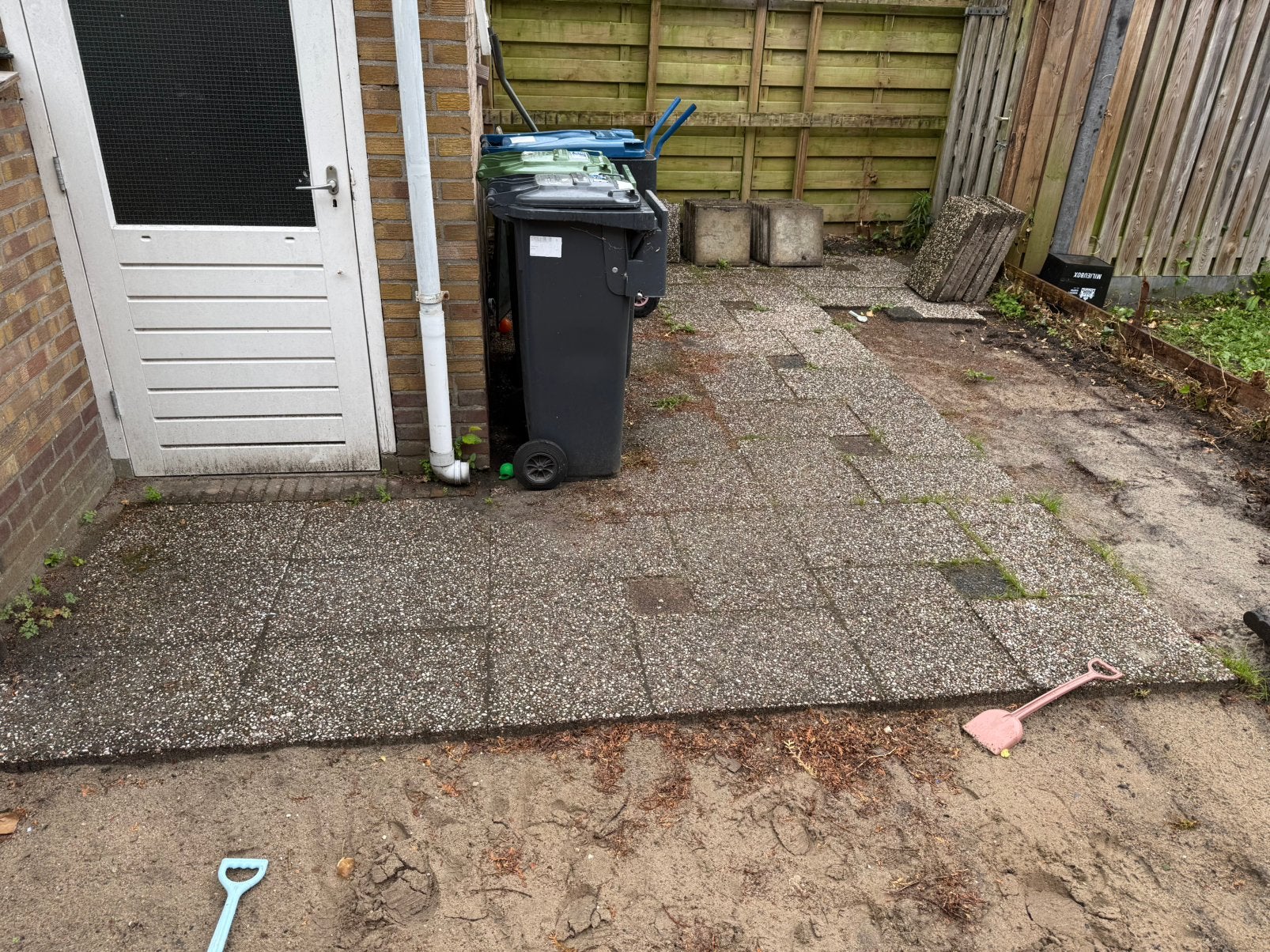 Grindtegels opsluitbandjes, Ophalen, Beton, Terrastegels