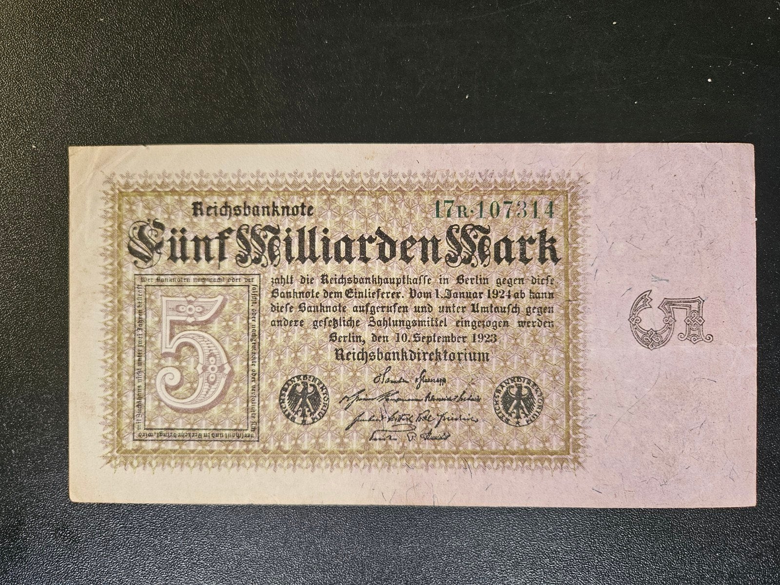 Duitsland pick 115a 1923      2, Postzegels en Munten, Bankbiljetten | Europa | Niet-Eurobiljetten, Ophalen of Verzenden, Duitsland