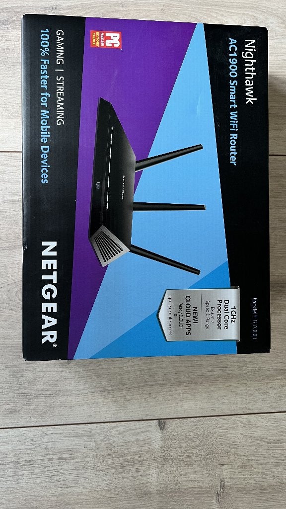 NETGEAR Nighthawk R7000 AC1900 Dual-Band Smart WiFi Router, Computers en Software, Ophalen of Verzenden, Zo goed als nieuw, Router
