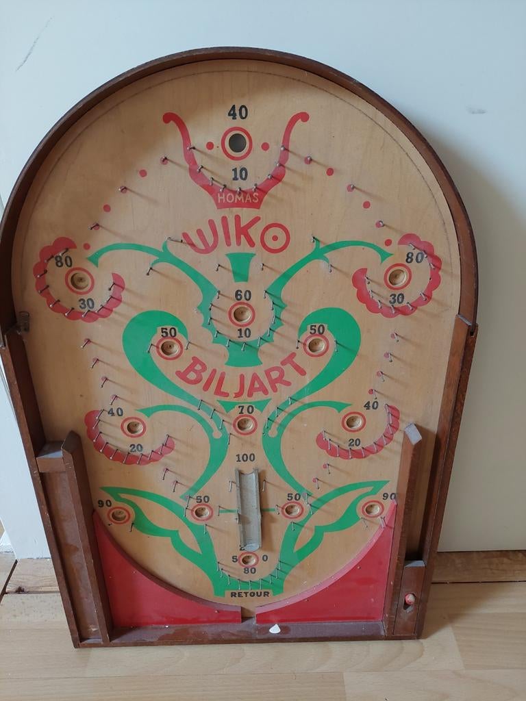 Vintage Wiko Biljart Flipperkast - Homas, Een of twee spelers, Ophalen, Gebruikt, Homas