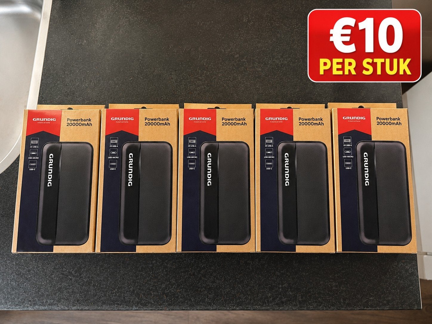 GRUNDIG Powerbank 20.000 mAh - Nieuw in doos!, Ophalen