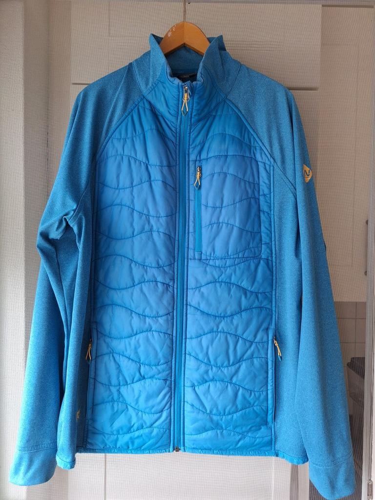 Jas fiets jack human nature xl, Ophalen, Blauw, Maat 56/58 (XL), Gedragen