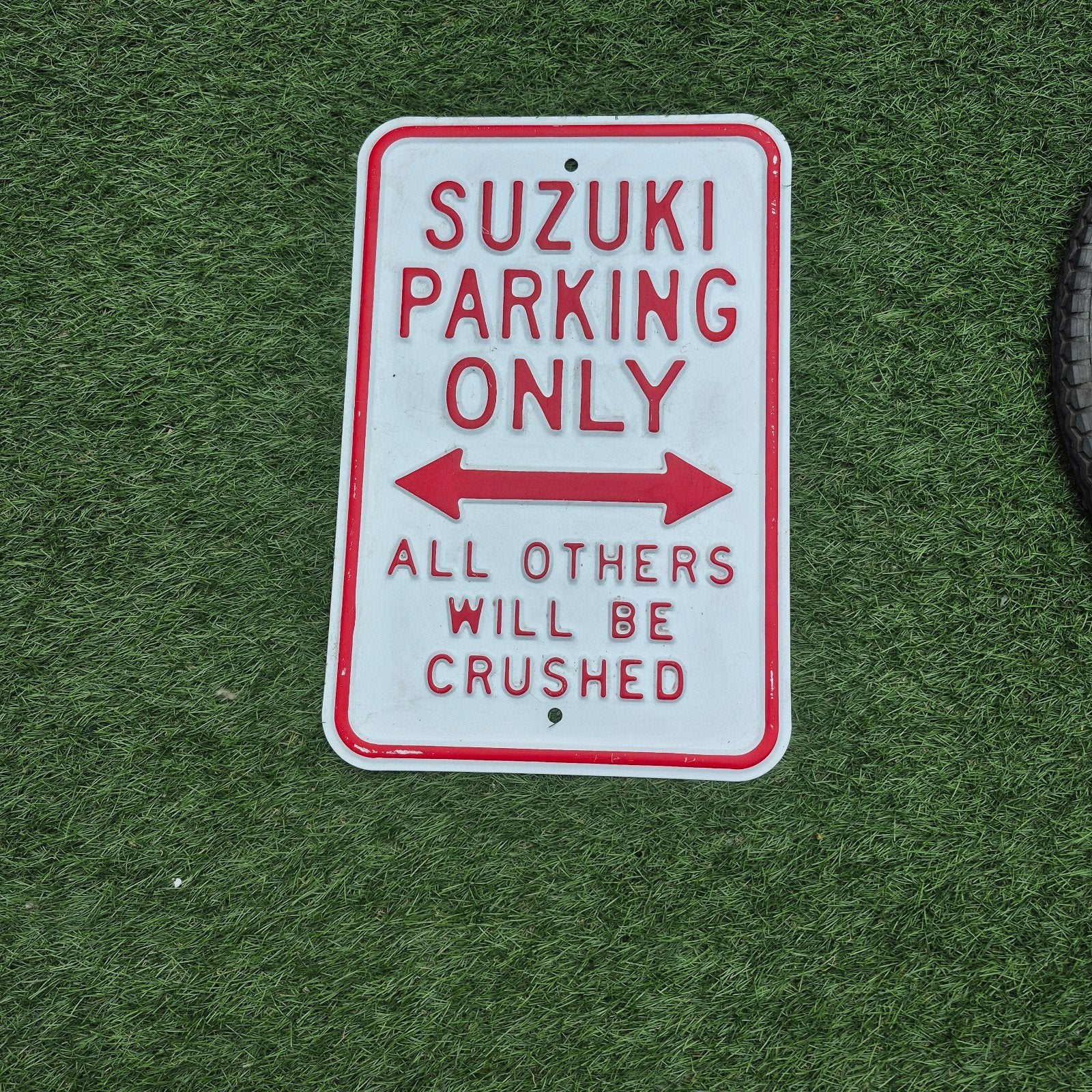 Suzuki Parking Only - Metalen Bord, Ophalen of Verzenden