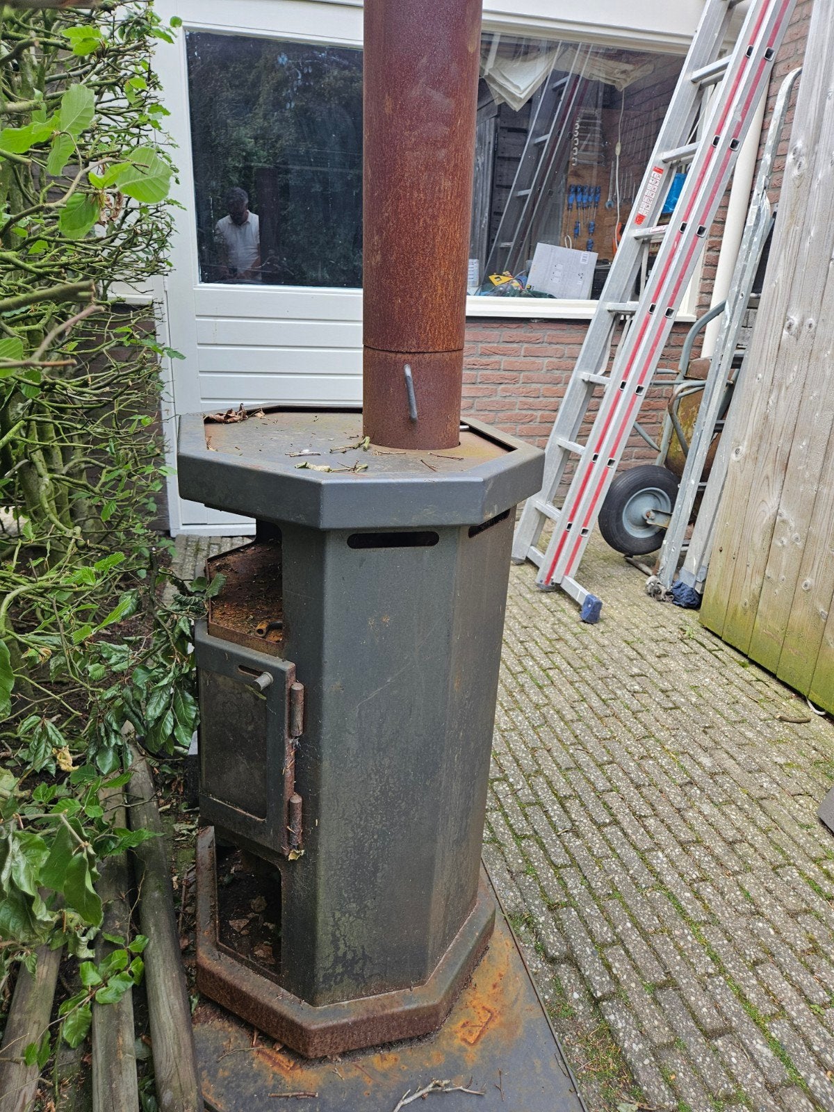 Faber Jelling 90/100 Houtkachel - 8 KW, Gebruikt, Houtkachel, Ophalen of Verzenden, Vrijstaand