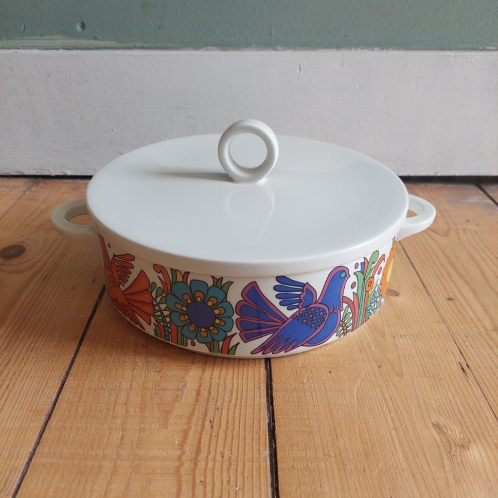 Lucky Vintage Villeroy & Boch Acapulco dekschaal met chip, ., Ophalen of Verzenden, ., Overige stijlen