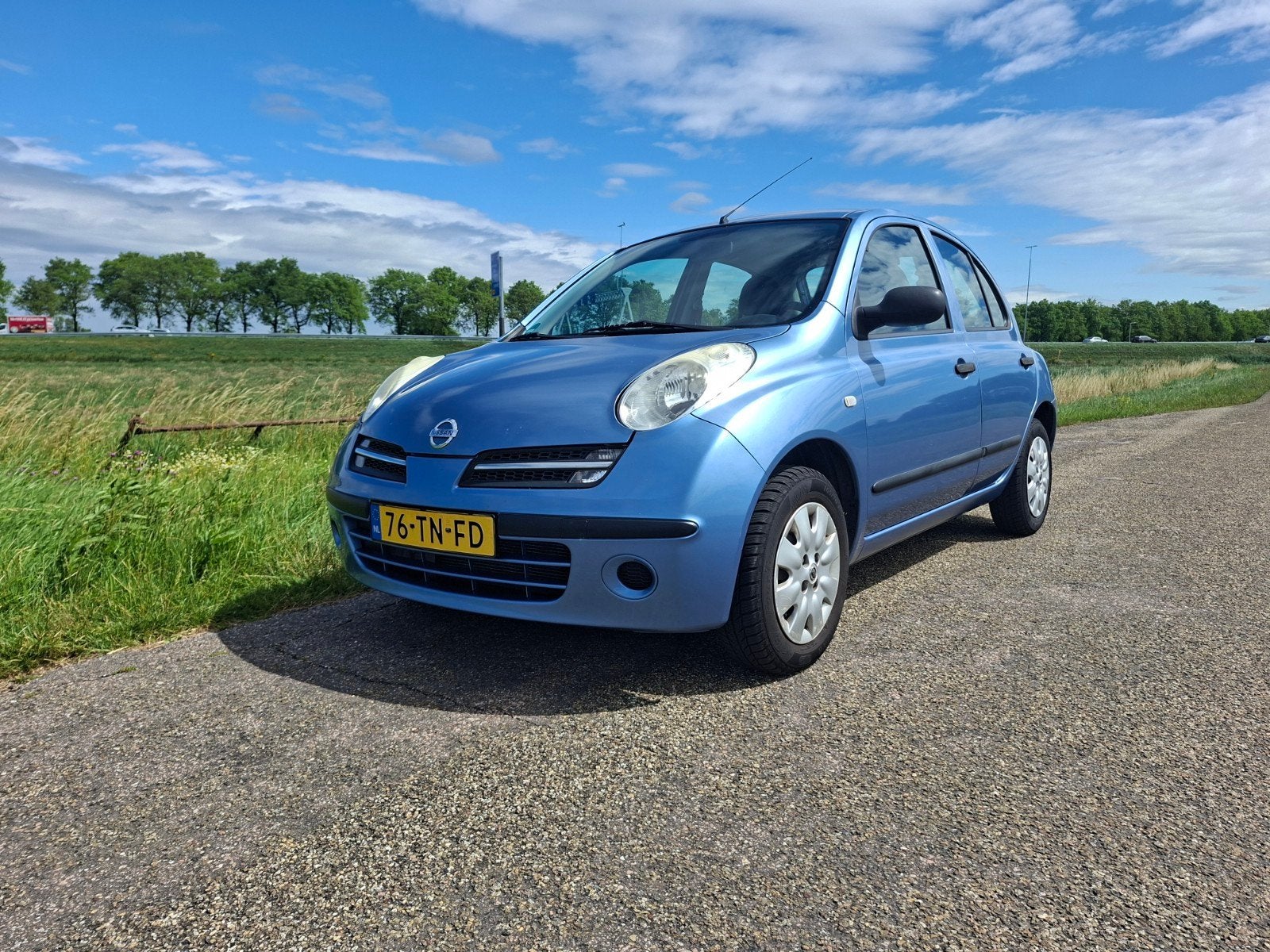 Nissan Micra 1.2 59KW 5DR 2006 Blauw, Auto's, Voorwielaandrijving, 40 €/maand, 4 cilinders, Blauw