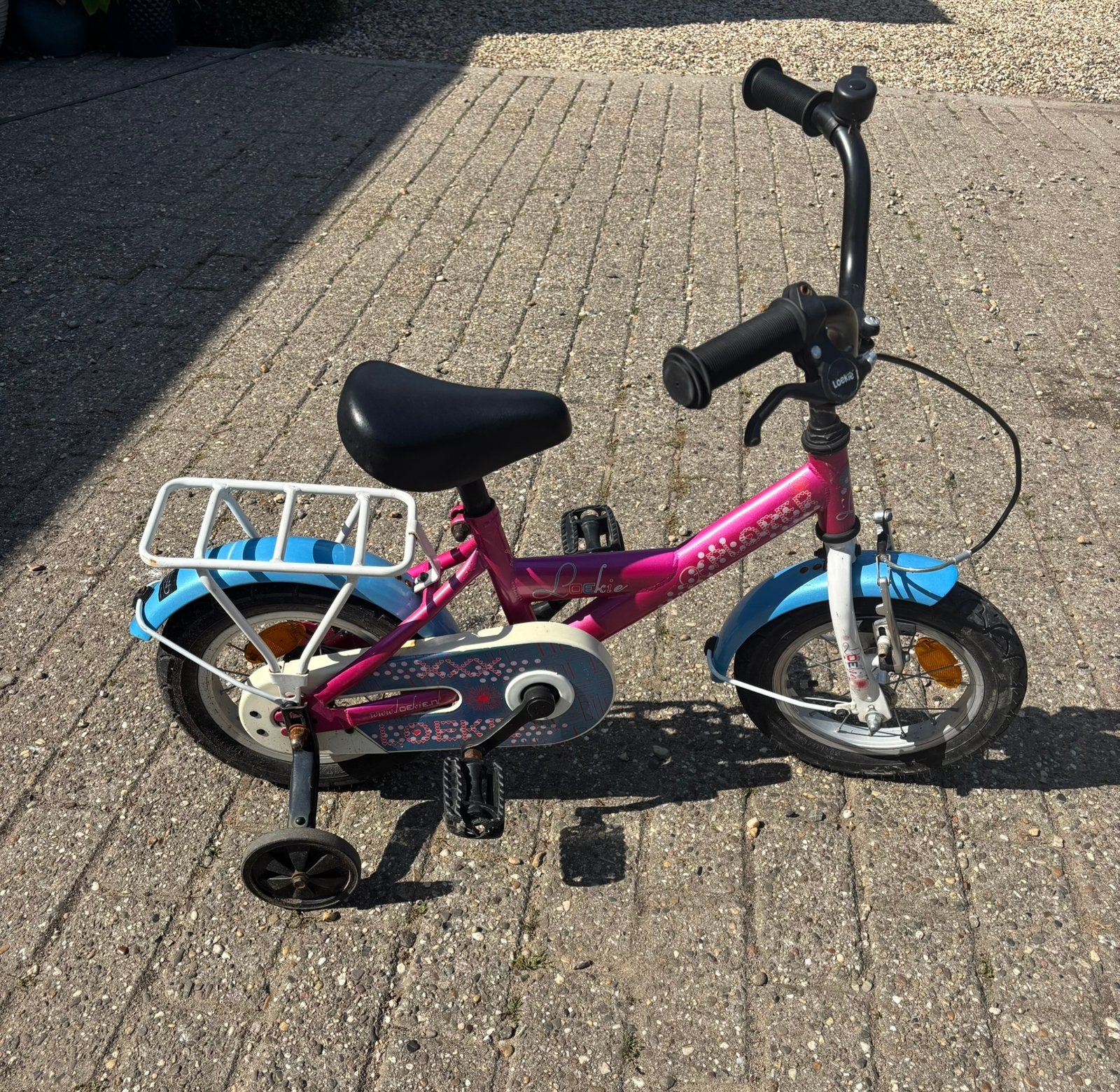 Loekie kinderfietje, Ophalen, Zo goed als nieuw, Minder dan 16 inch