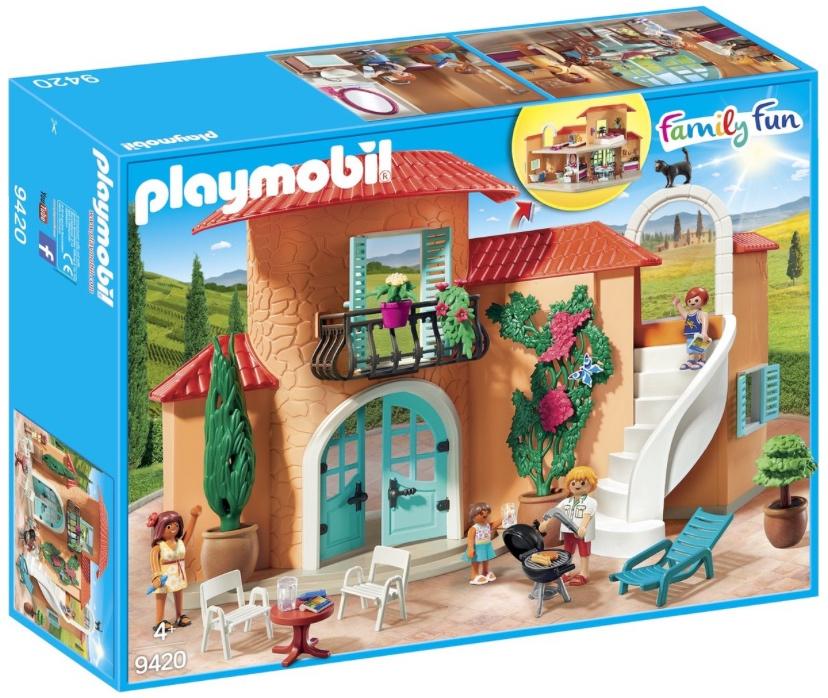 Playmobil vakantie villa 9420 + banketbakster 70419, Kinderen en Baby's, Speelgoed | Playmobil, Ophalen of Verzenden, Gebruikt