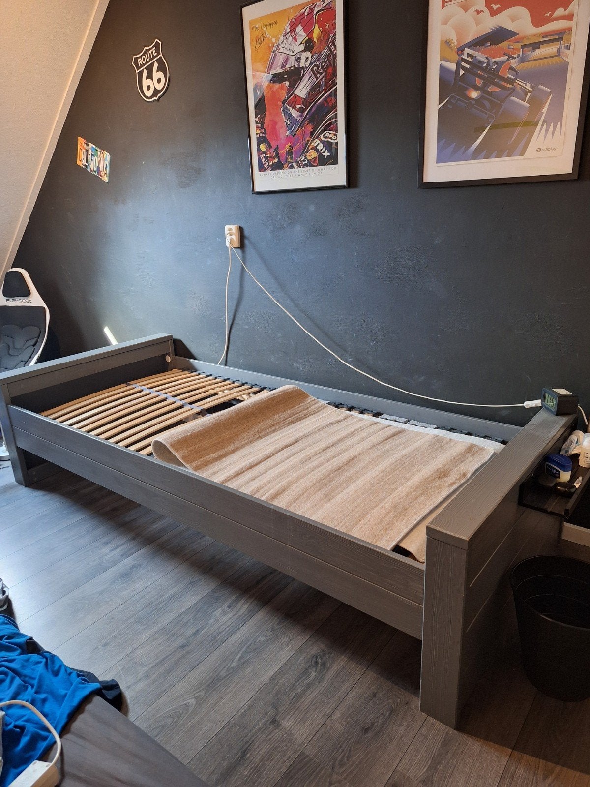 Woood 1-persoons bed 90x200 cm GRATIS, Ophalen, Gebruikt, 90 cm, Eenpersoons