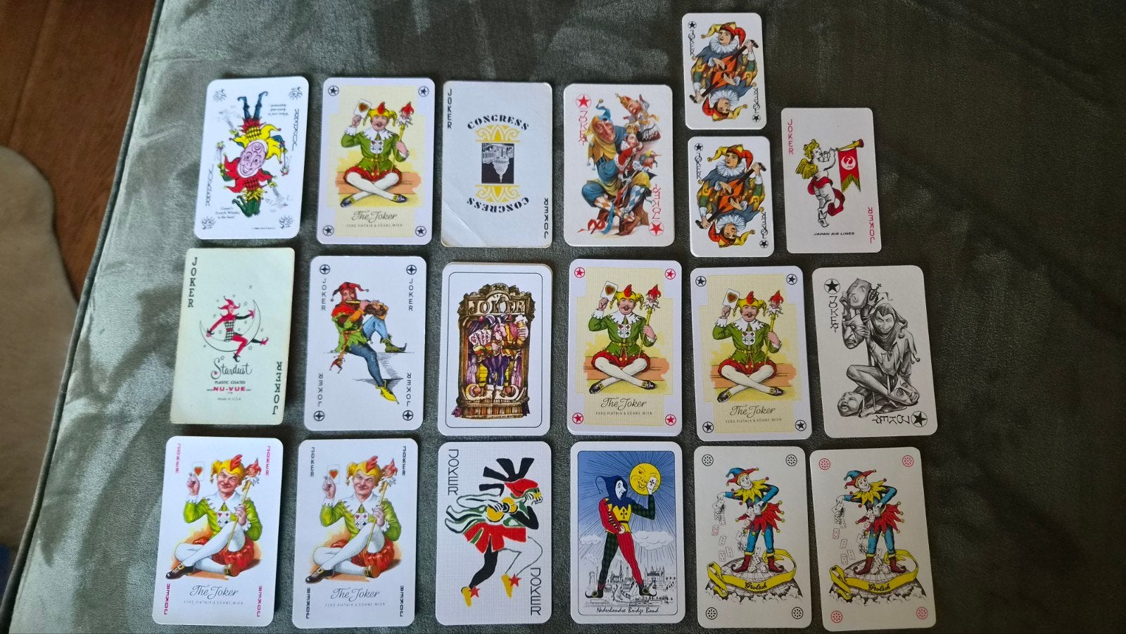 Collectie van 19 unieke joker kaarten voor de verzamelaar, Verzamelen, Speelkaarten, Jokers en Kwartetten, Ophalen of Verzenden